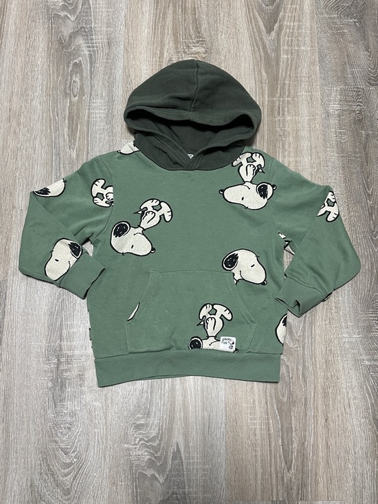 H&M Other - H&M Olive Green Snoopy Print Hooded Sweatshirt